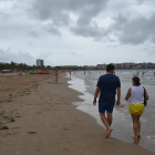 La playa de Llevant de Salou –una de las más concurridas durante toda la temporada– ayer a primera hora de la tarde.