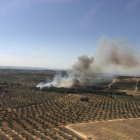 Imatge de l'incendi de la Ribera d'Ebre.