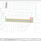 Plano del proyecto de reforma de la calle de Roger de Llúria.