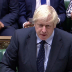 El primer ministre britànic Boris Johnson al parlament de Westminster el 3 de setembre del 2019