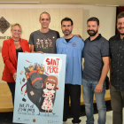 Imagen de la presentación del programa y del cartel de la Festa Major de Sant Pere.