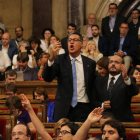 Imagen de archivo de GArcía Albio y Fernández en el Parlament de Catalunya.