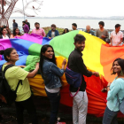 Miembros de la comunidad LGTB celebrando la sentencia.