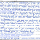 Imagen de la carta escrita a mano que Maria hizo llegar a los agentes.