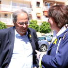 El president de la Generalitat, Quim Torra i la presidenta de l'ANC, Elisenda Paluzie, a Tarragona.
