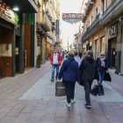Una imatge del carrer Monterols, part d'un dels eixos comercials de la ciutat-