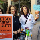 Metges de Santa Tecla en protesta per la seva situació laboral, el passat novembre a Tarragona.