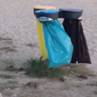 Captura del vídeo de les rates a la platja.