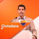 Plano medio del diputado de Ciutadans (Cs), Nacho Martín.