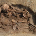 Imatge d'algunes de les restes de nens localitzades en aquest jaciment al Perú.