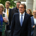 L'expresident Artur Mas i l'exconsellera d'Ensenyament, Irene Rigau, el 10 d'octubre de 2018 arribant al Tribunal de Comptes