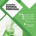 Imagen del cartel del curso de defensa personal.