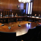 Imagen de la sesión de constitución de la comisión de investigación del Proyecto Castor, en el Parlament de Catalunya.