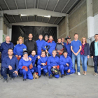 Participantes en el curso de soldador que se coordina en l'Arboç.