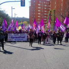 Imatge de la manifestació a Tarragona, al seu pas per l'avinguda Vidal i Barraquer.