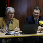 Josep Antoni Belmonte, president de la CEPTA, i Juan Gallardo, cap del gabinet d'estudis.