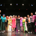 Los actores de La Teatr'Era, al final de la representación del pasado domingo.