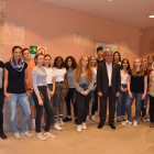 Els alumnes han visitat avui l'Ajuntament i han estat rebuts per l'alcalde, Eduard Rovira.