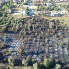 Imagen aérea de la zona donde se ha declarado el fuego.