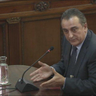 El comisario de los Mossos d'Esquadra Manuel Castellví, durante la comparecencia en el Tribunal Supremo el 11 de marzo.