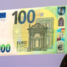 Imatge del nou bitllet de 100 euros.