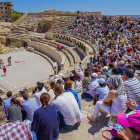 Les grades de l'Amfiteatre es van omplir per veure la recreació que va oferir el grup Tarraco Lvdus.