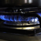 Un fogó de gas natural en imatge d'arxiu.