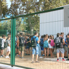 Imagen de archivo de alumnos de un instituto catalán.