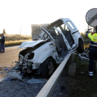 Imagen de archivo de un accidente en la carretera C-37, a la altura de Valls, con Mossos d'Esquadra.
