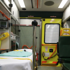 Imagen de archivo del interior de una ambulancia.