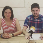El regidor i actual portaveu d'ERC Altafulla, Jordi Molinera; i la també regidora Alba Muntadas.