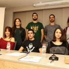 Membres del Sindicat de Veterinaris de Catalunya ahir, al Col·legi de Veterinaris de Tarragona.