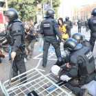 Imatge dels incidents a les Drassanes de Barcelona el 21 de desembre.