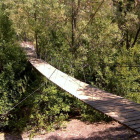 Imagen del Puente Colgante de Ulldemolins.