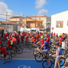 Més de cent ciclistes de totes les edats van pedalar a Roda el passat diumenge.