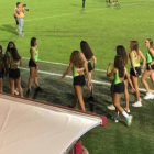 Imagen de las chicas durante un partido.