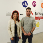 Montse Mauri i David Fernández, fotografiats el passat dijous a les oficines de Tarragona Impulsa.