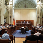 Imagen de la sesión plenaria de este viernes 28 de septiembre a la Diputación de Tarragona.
