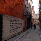 La calle Santa Maria del Barri Antic de Valls.