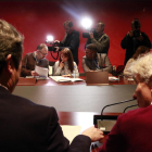 Imagen de la reunión del sindicato Metges de Catalunya con Salut.