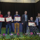 Imagen de algunos de los premiados por el Ayuntamiento de Constantí.