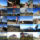 Algunes de les imatges que Gigi havia pujat a les xarxes amb les seves escalades en biquini.