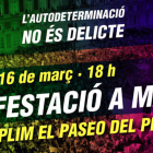 Cartel de la manifestación del sábado en Madrid.