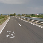 Imagen de la C-12, carretera que une Amposta y Tortosa.
