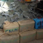 Imagen de la droga decomisada por la Guardia Civil en varias operaciones.