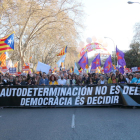 Imagen de la pancarta de la manifestación en Madrid.