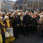 El presidente de la Generalitat, Quim Torra, participando en la concentración de Avis i Àvies per la Llibertat de Reus.