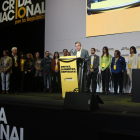 La lista encabezada por Jordi Sánchez y Toni Morral para dirigir la Crida Nacional por la República durante el congreso fundacional del movimiento político.