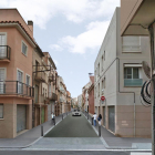 Recreación de la calle Alt de Sant Pere una vez finalizadas las obras de mejora.