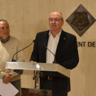 Imatge de la roda de premsa de l'alcalde de Reus